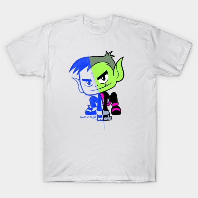 Beast boy T-Shirt by Art_of_Selene